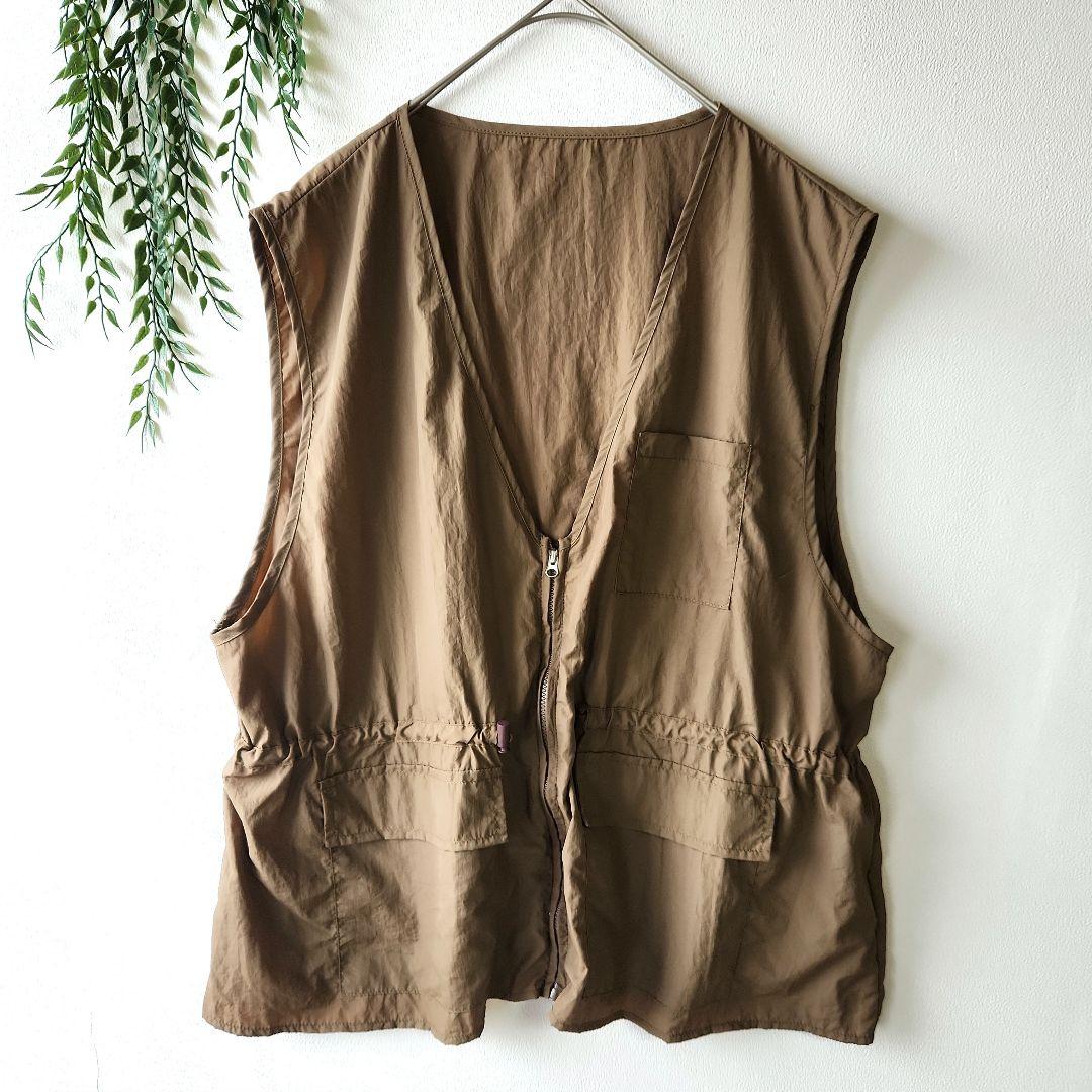 未使用FRIFUL【XXL】ジップアップ ナイロンベスト ウエストシャーリング — image 2