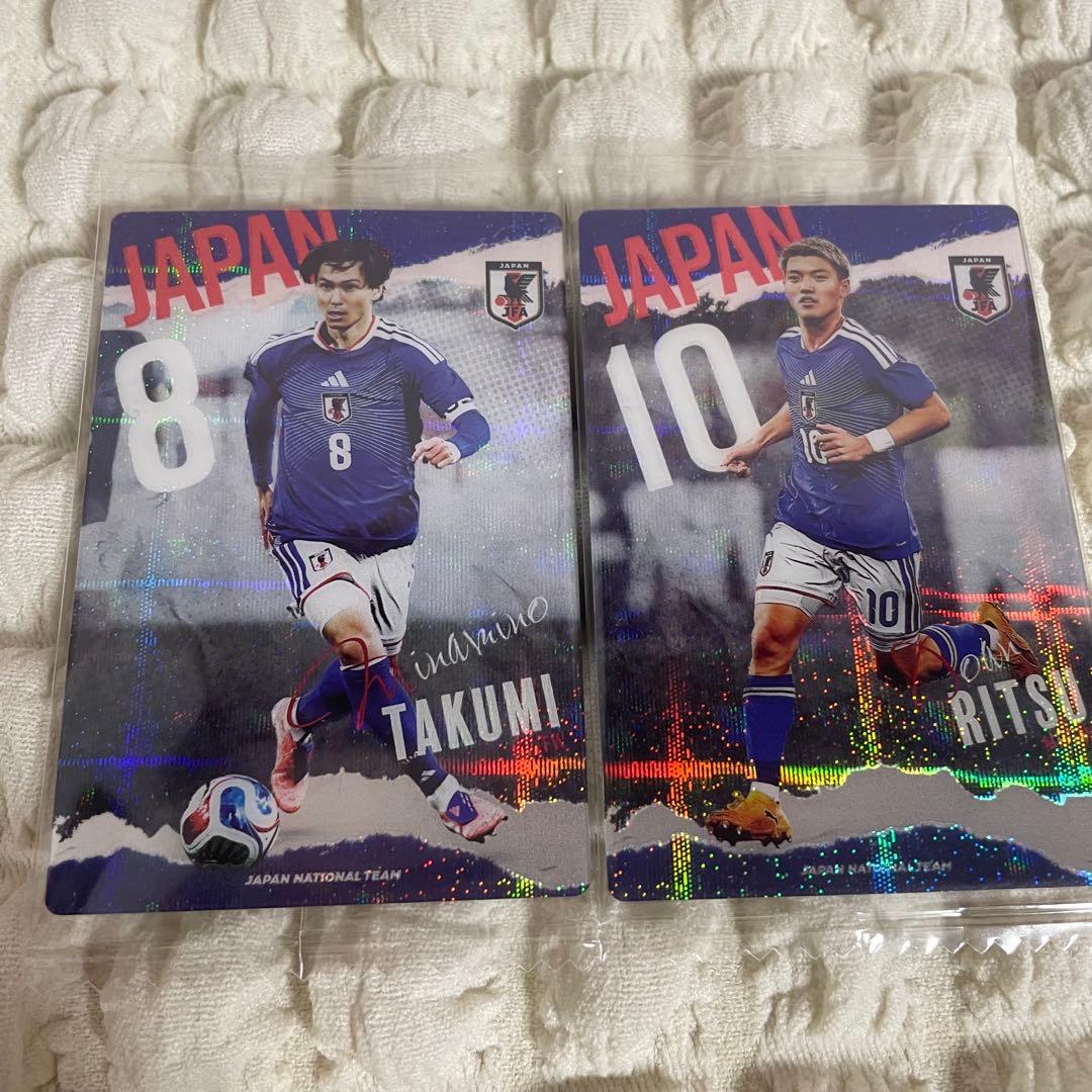 ツインウエハース サッカー日本代表 ver.2026 ノーマルカード6枚セット — image 2