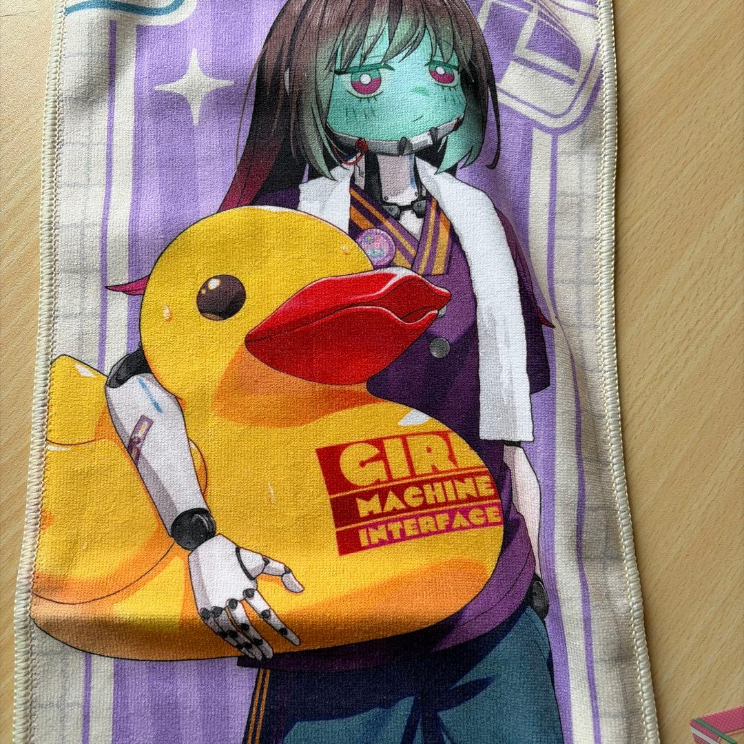 極楽湯コラボ ミルキーサブウェイ　マフラータオル　マキナ　+チハルカード — image 2