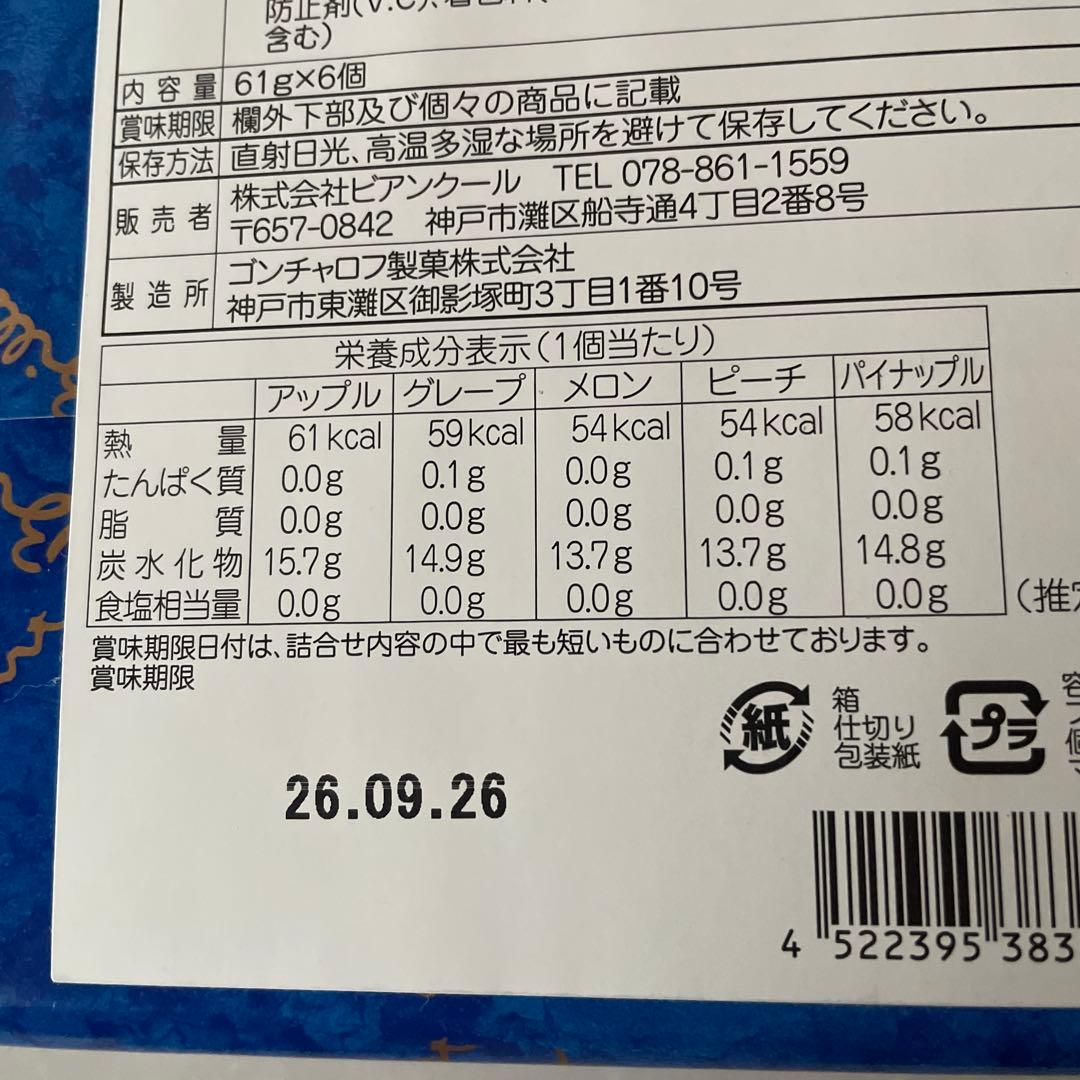 ゴンチャロフ　フルーツジュディ　ゼリー詰め合わせ　6個 — image 3