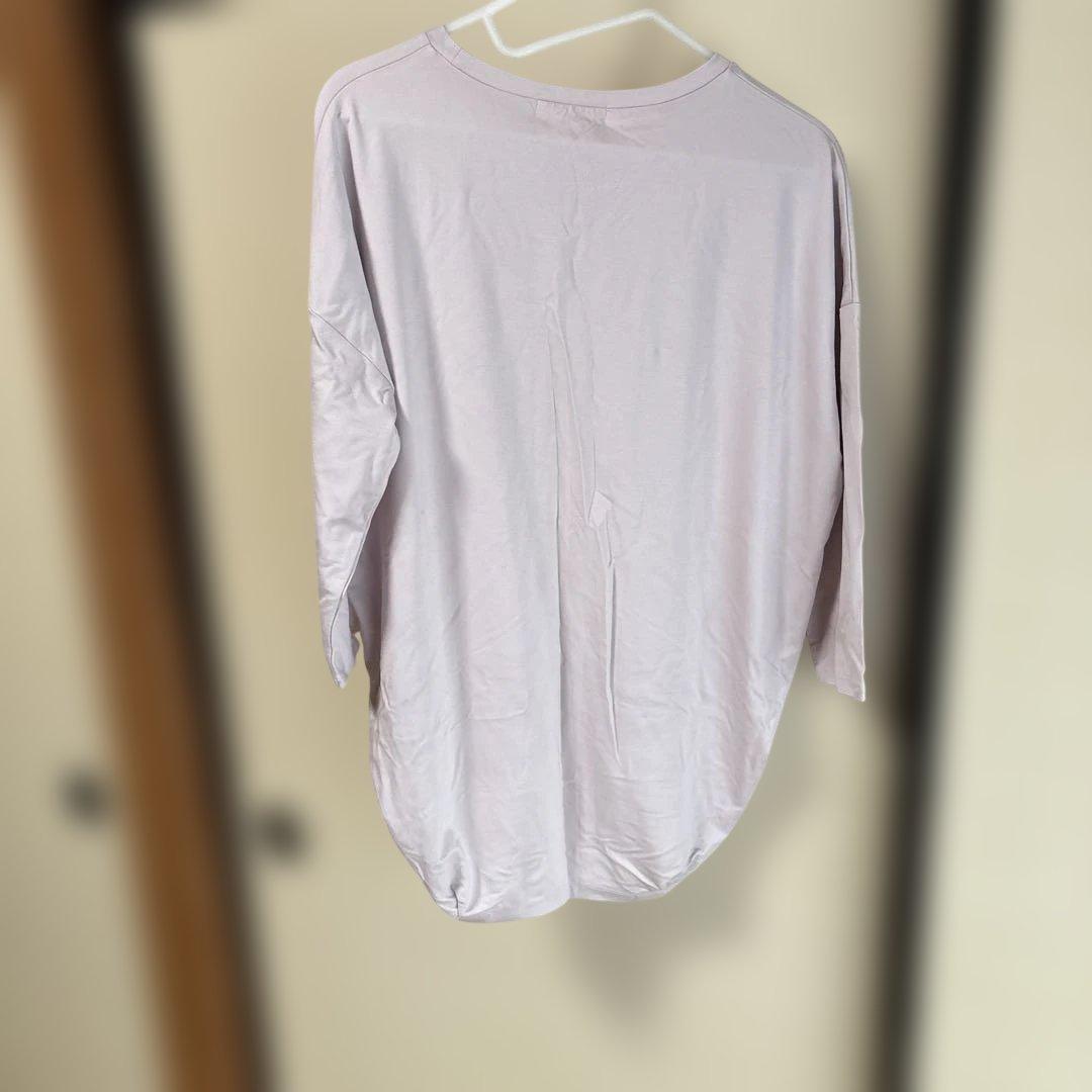 SHOO LA RUE 薄紫 五分袖 Tシャツ — image 2