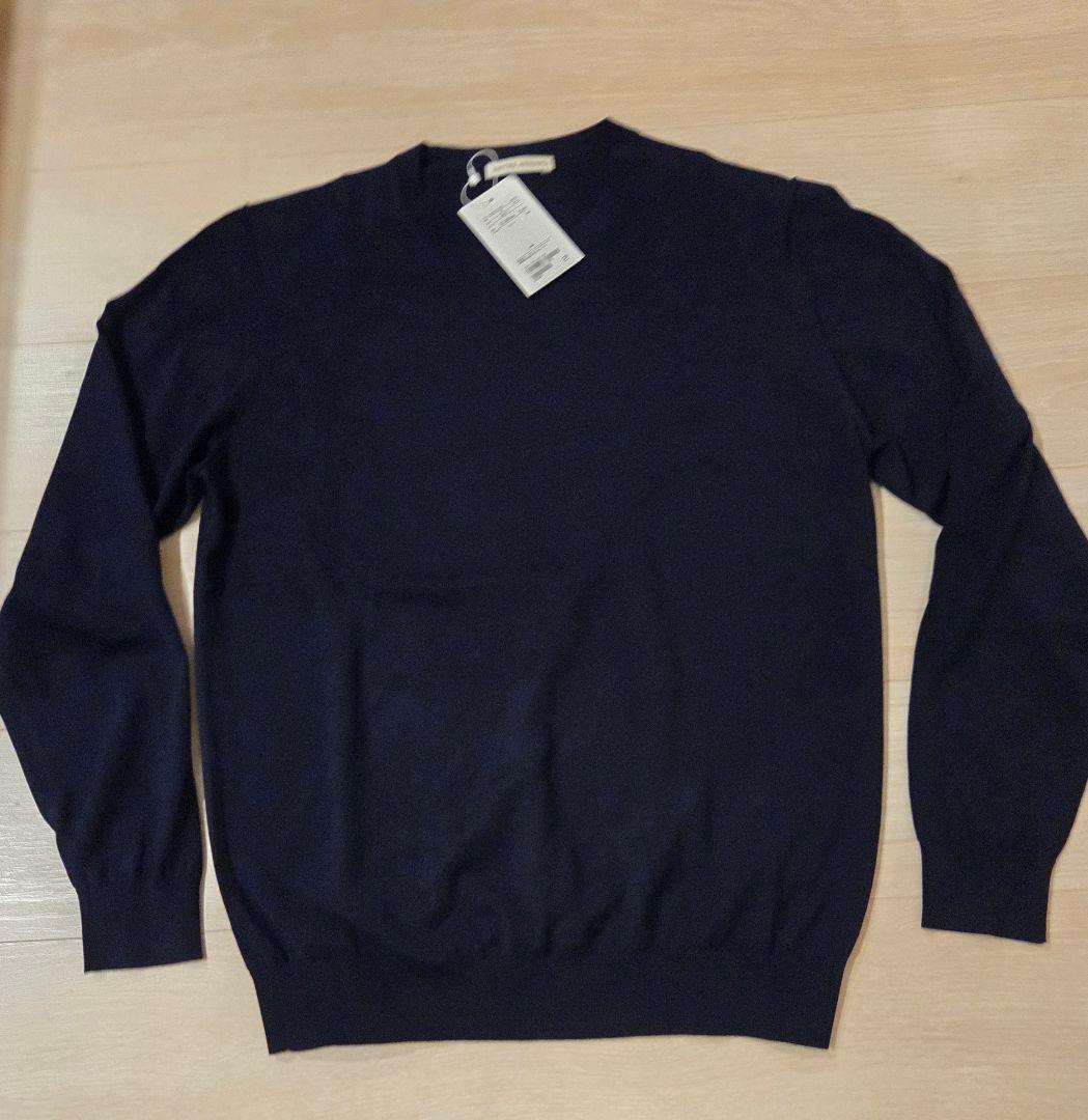 united arrows コットン ハイゲージ クルーネック ニット — image 2