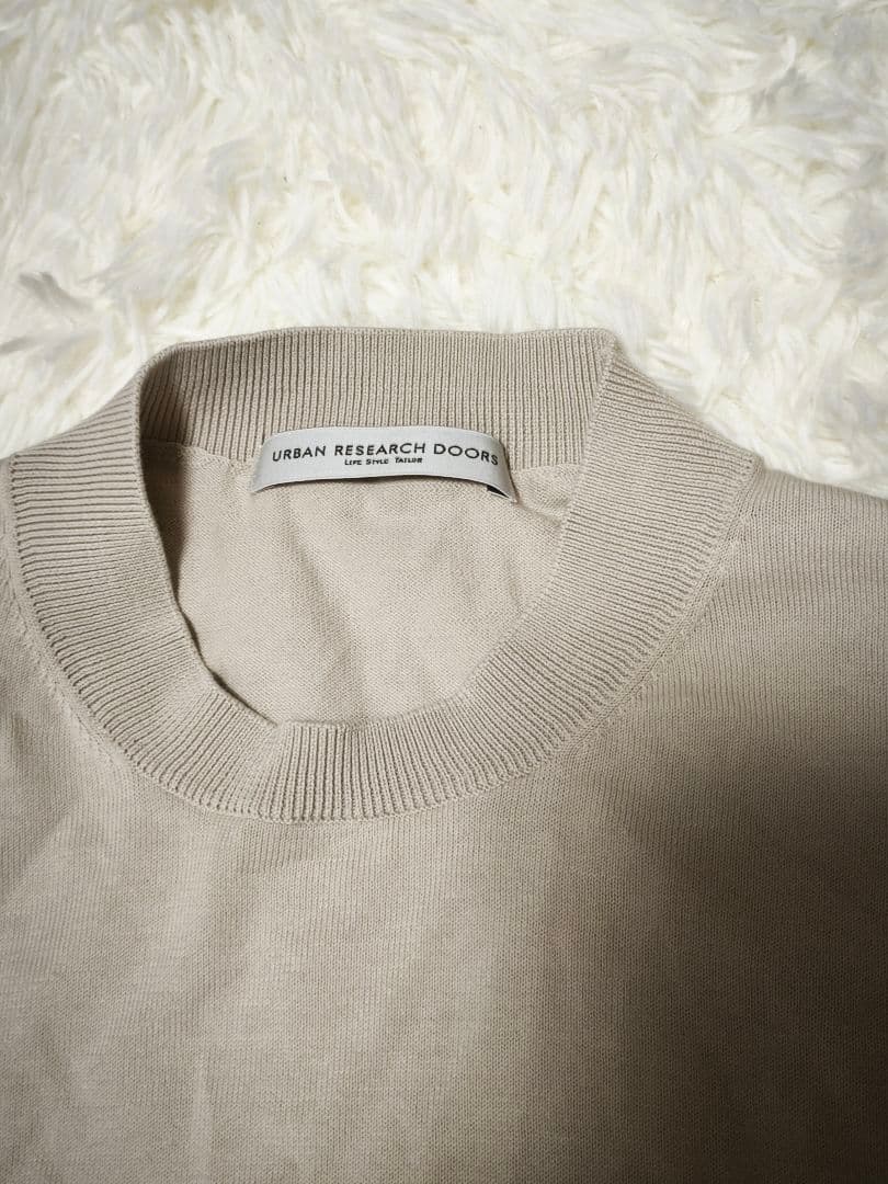 URBAN RESEARCH DOORS コットンニット ベージュ L — image 2