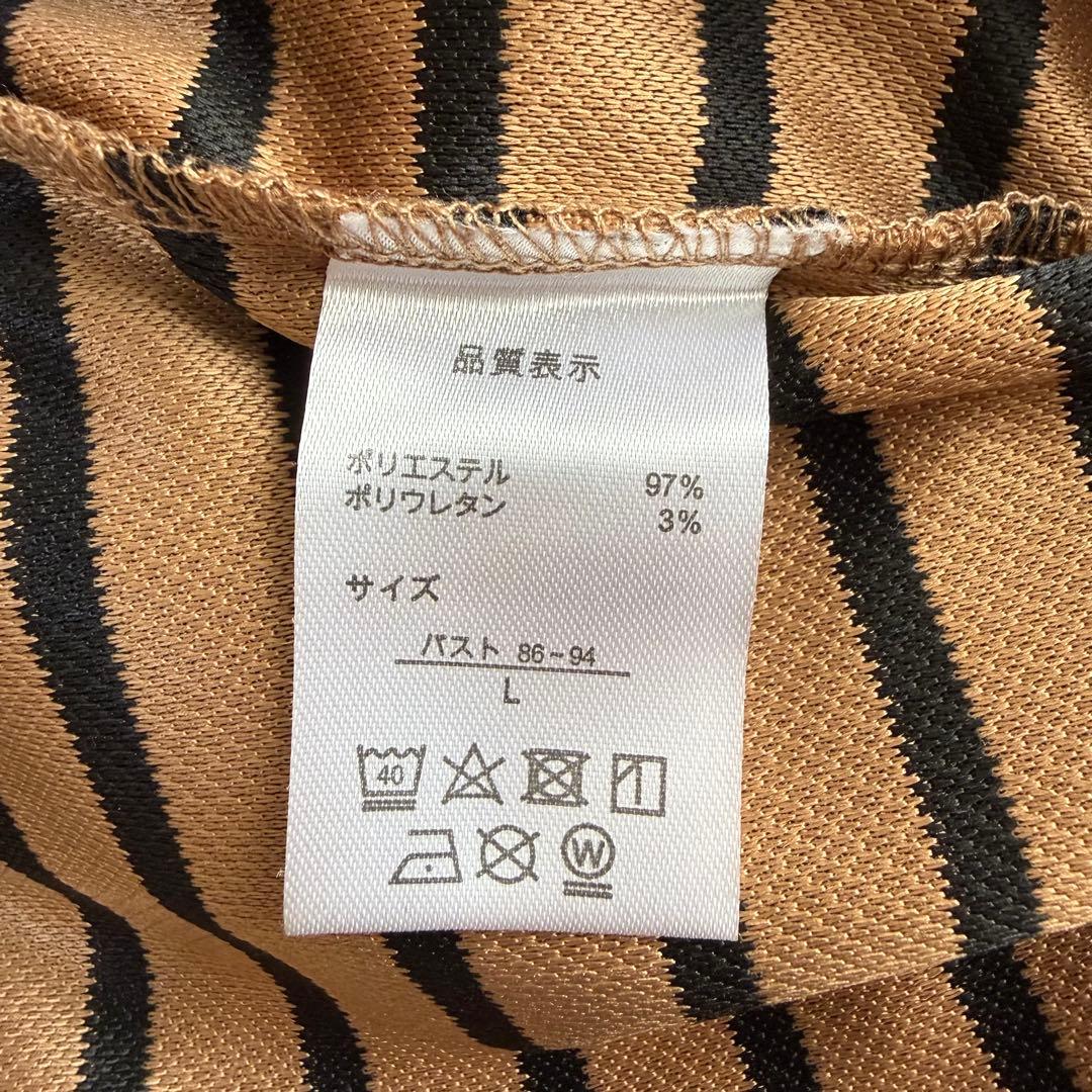 【新品タグ付き】phiten ファイテン 長袖Tシャツ ボーダー L — image 5