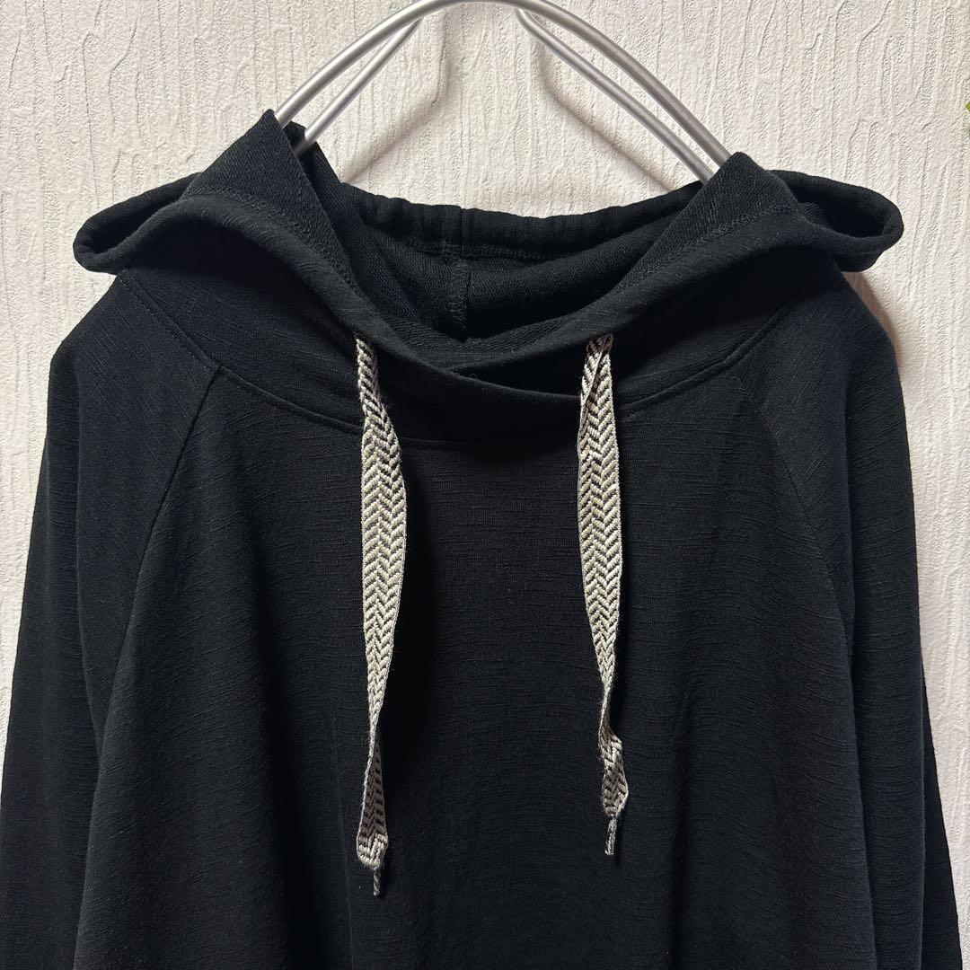 トライバル カナダブランド レーヨン混フーディー 黒 M/M パーカー — image 2