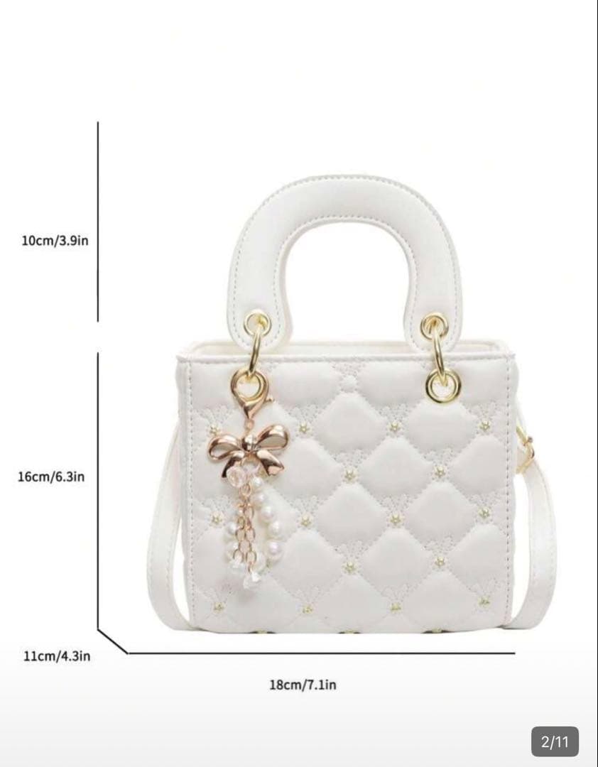 Chicmod キルティング ハンドバッグ ホワイト — image 2