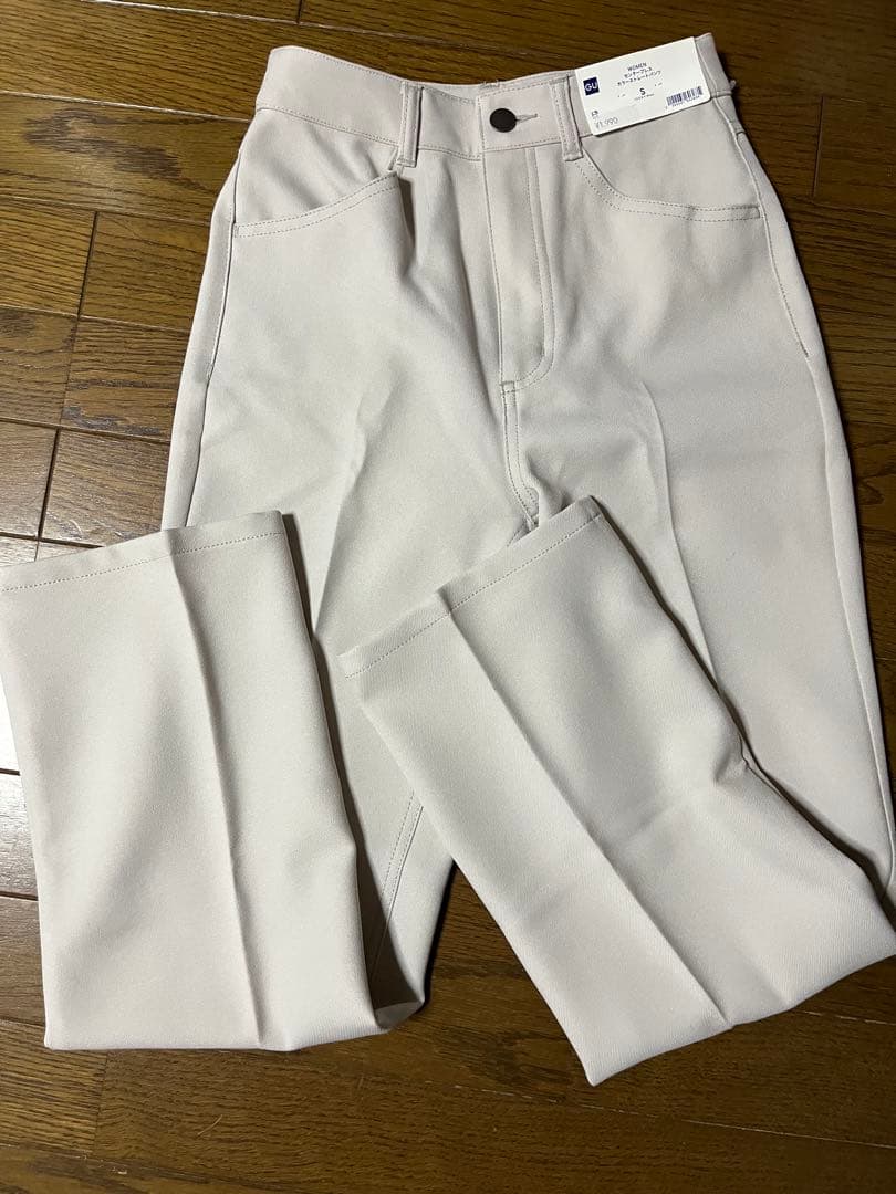 GUセンターブレスカラーストレートパンツ — image 3