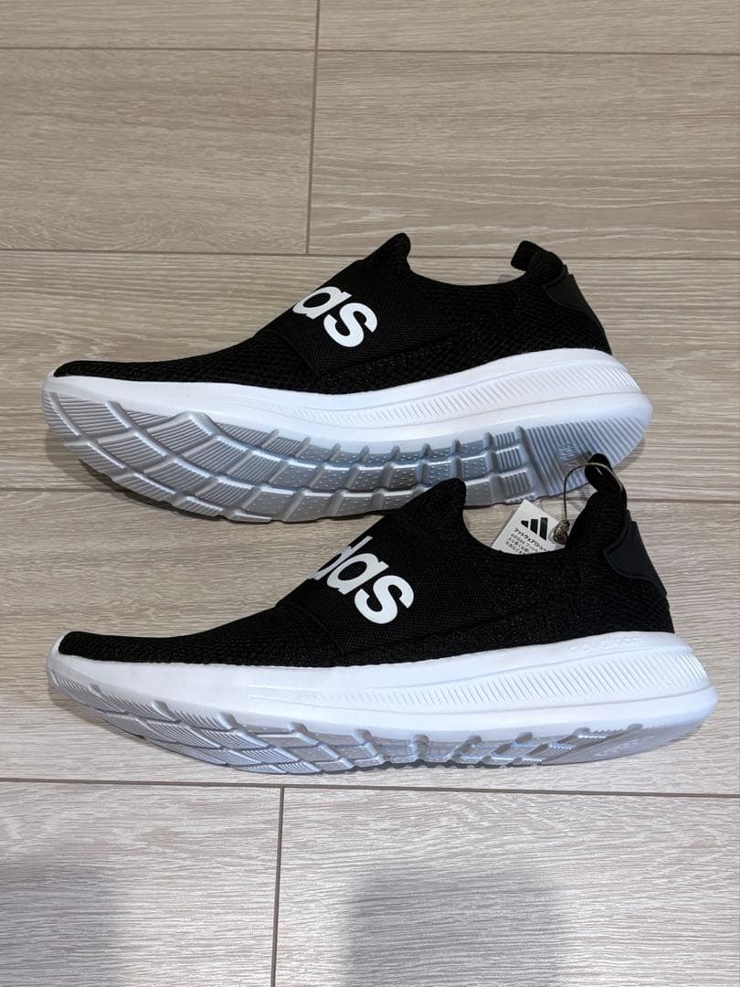 新品　adidas スリッポン スニーカー ブラック — image 4