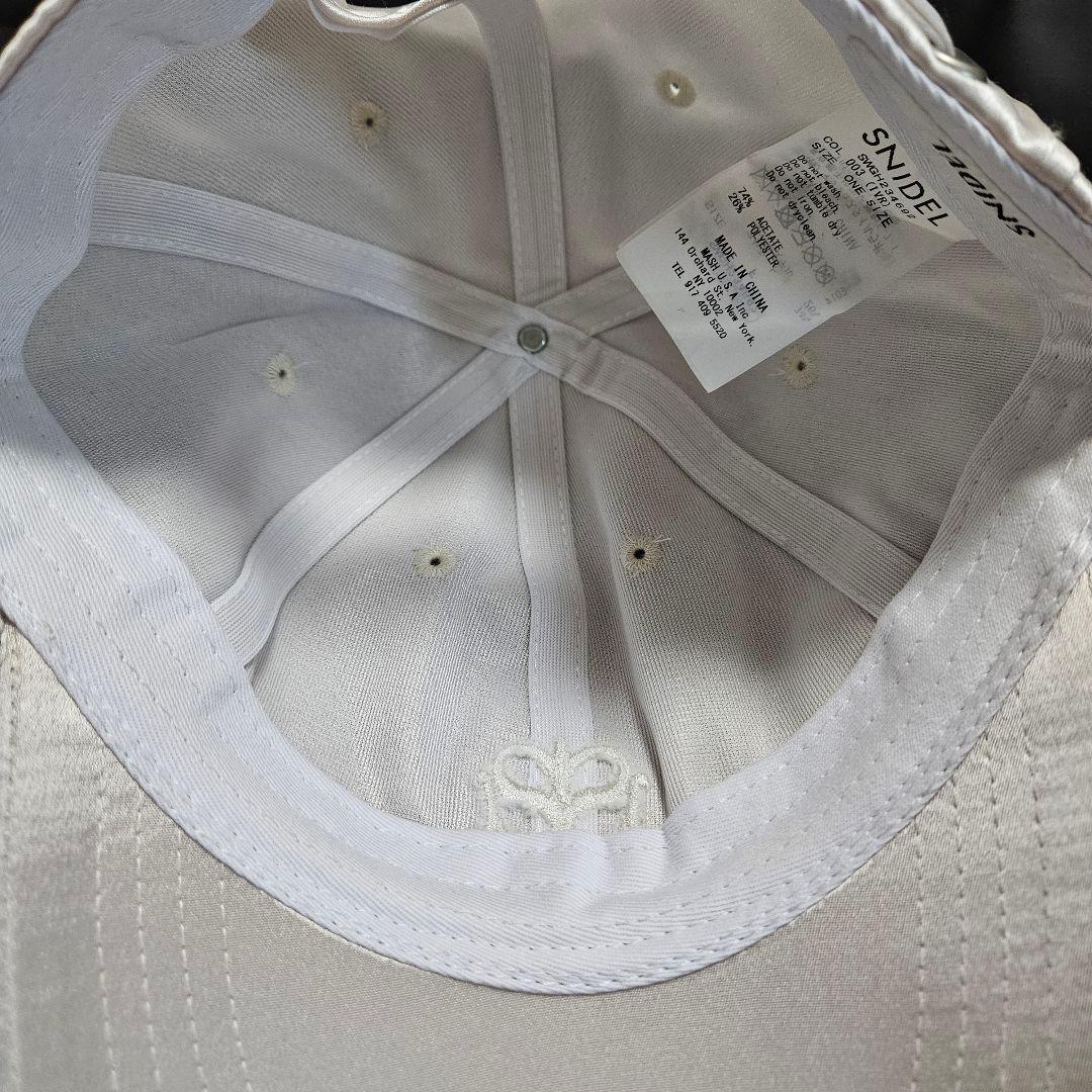「美品」スナイデル　サテンキャップ アイボリー — image 5