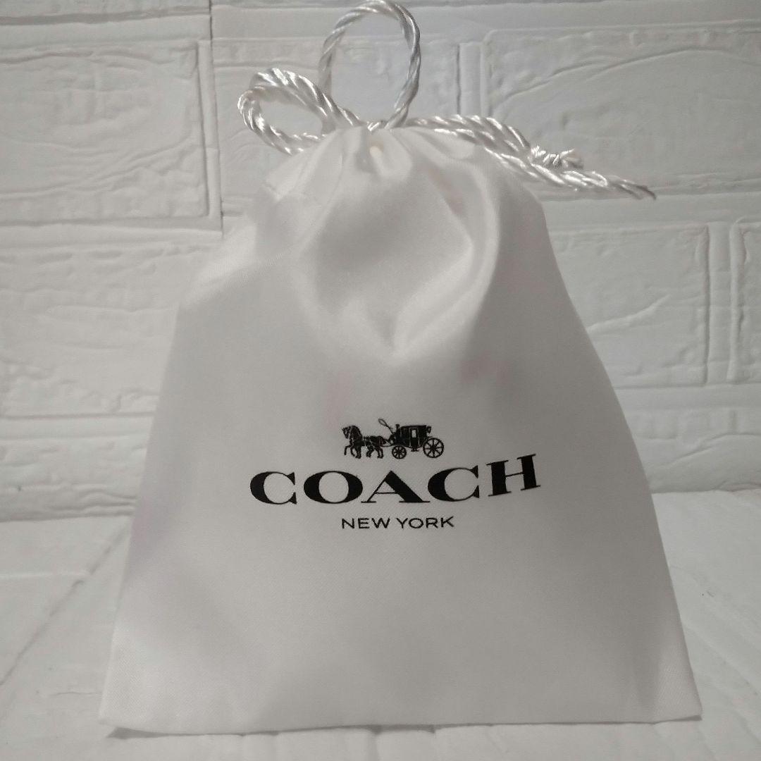 COACH　コーチ　ラッピング　馬車ロゴ　ジュエリー袋　USA正規　ケアカード付 — image 2
