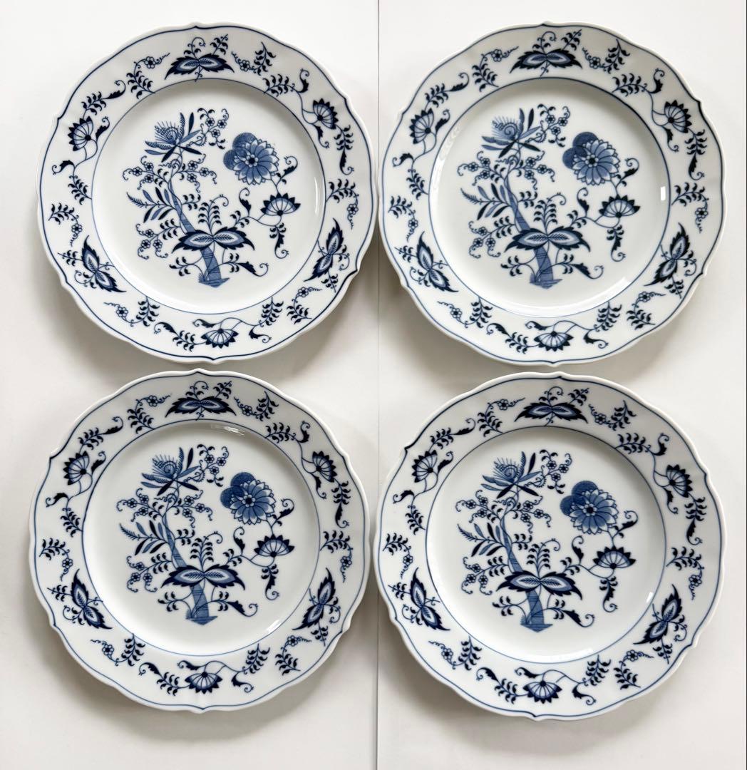 ブルーダニューブ Blue Danube プレート 26㎝ 4枚 — image 2