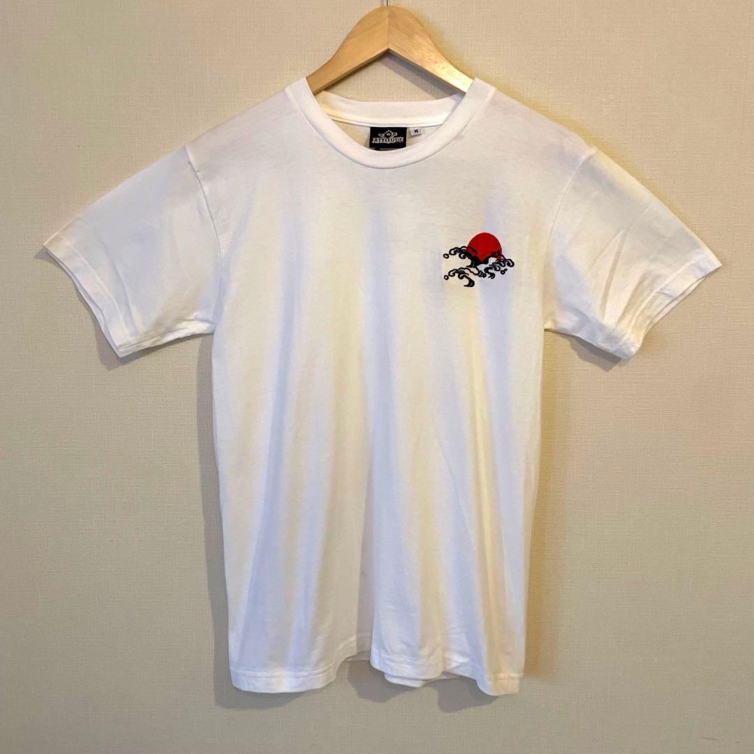 ATTITUDE 風神雷神 刺繍Tシャツ 白 M 和柄 — image 4