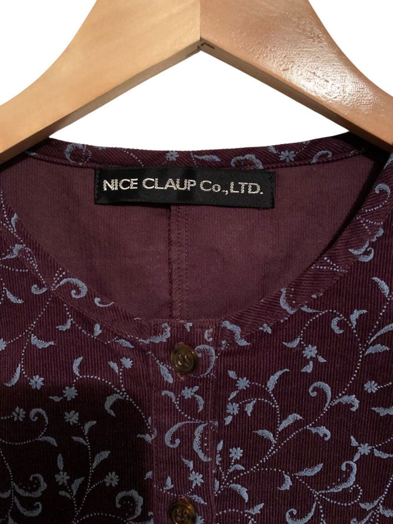 〈匿名〉【未使用】NISECLAUP Co.LTDボールド花柄コーデュロイBL — image 2