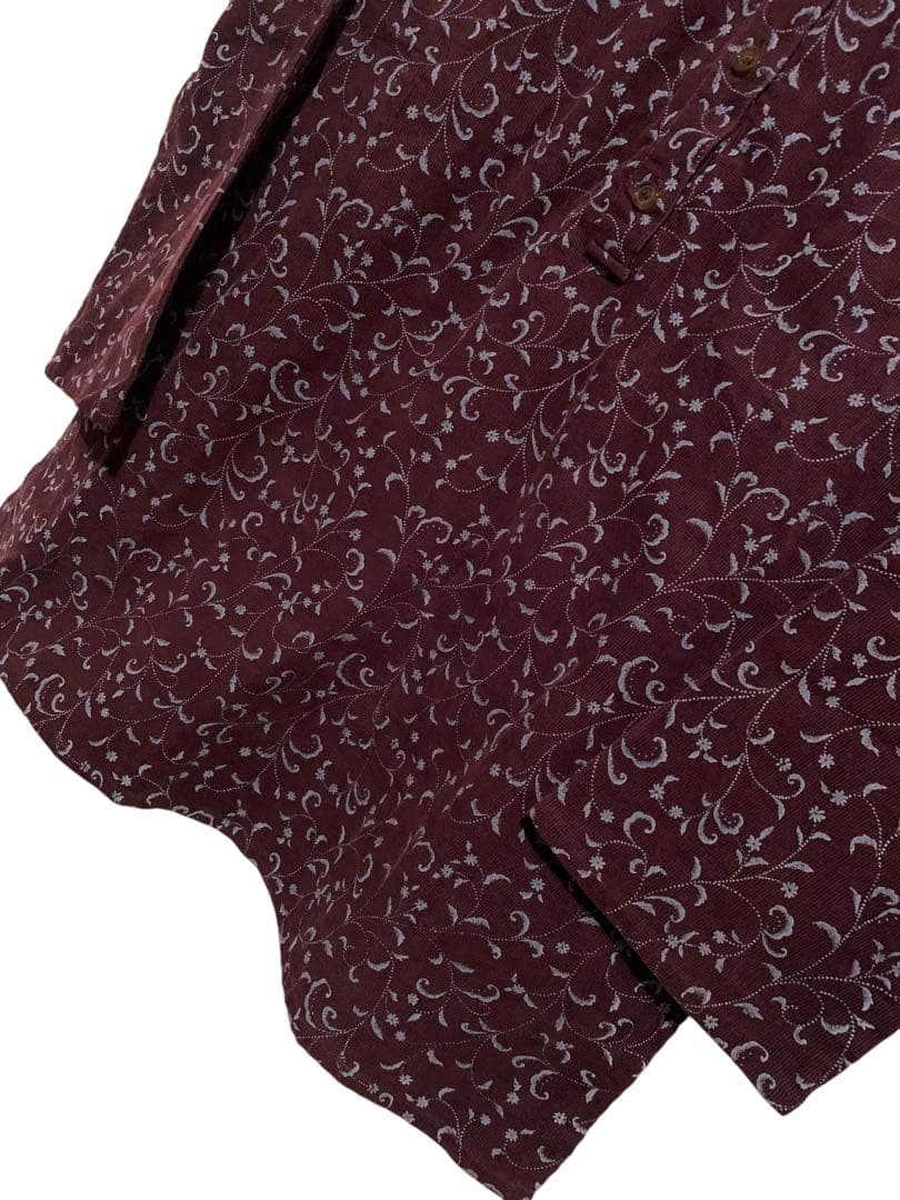 〈匿名〉【未使用】NISECLAUP Co.LTDボールド花柄コーデュロイBL — image 5