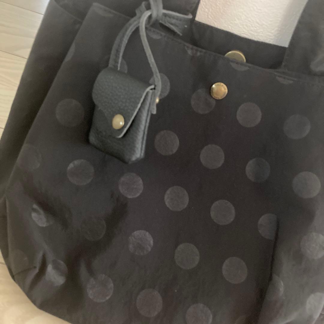美品♡toleur トート　黒 ドット柄 ハンドバッグ — image 2