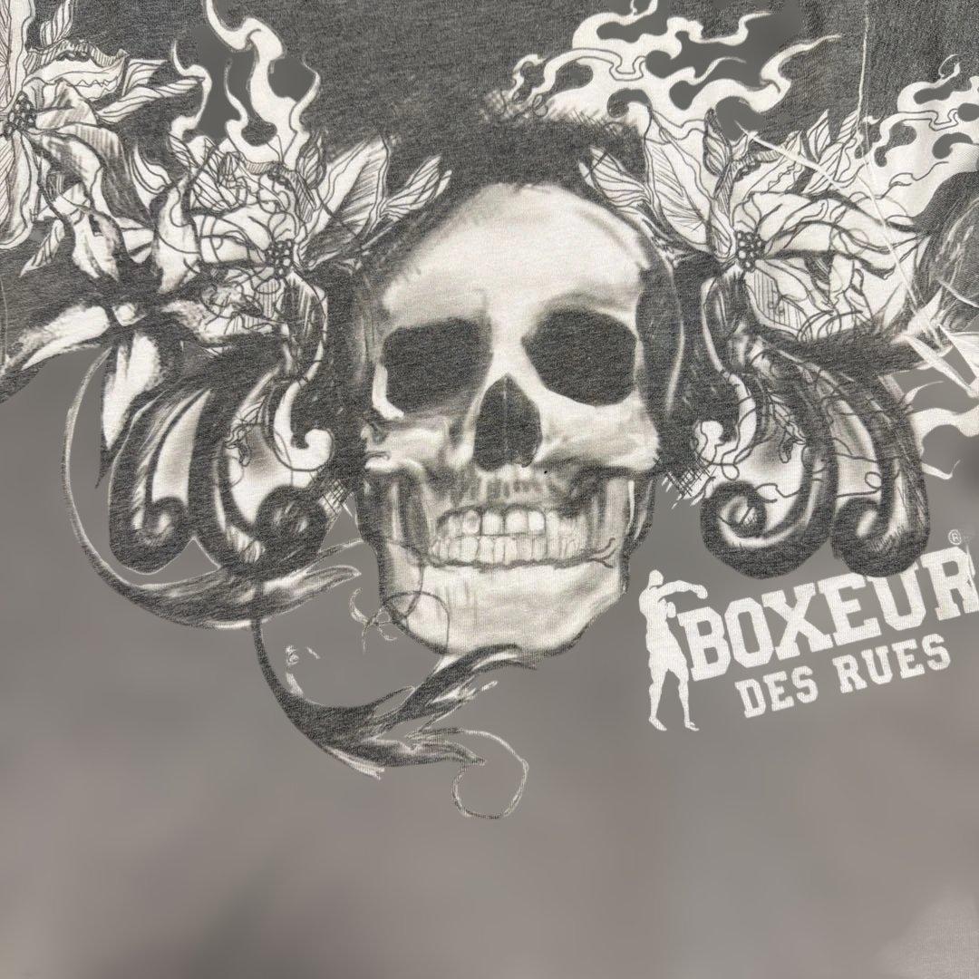 BOXEUR DES RUES スカルプリント Tシャツ M — image 4