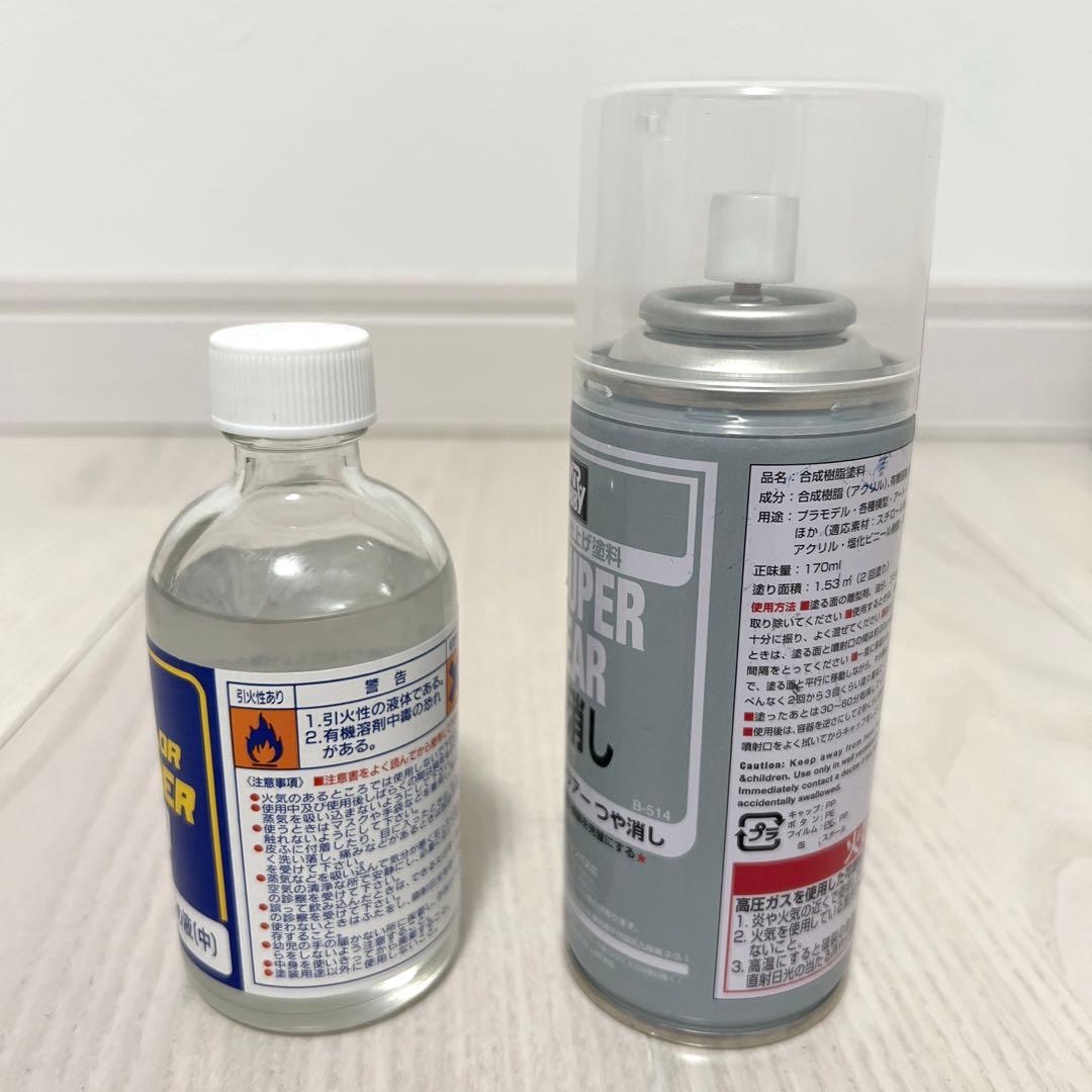 Mr.カラーうすめ液 （中） & Mr.スーパークリアーUVカットつや消し — image 2