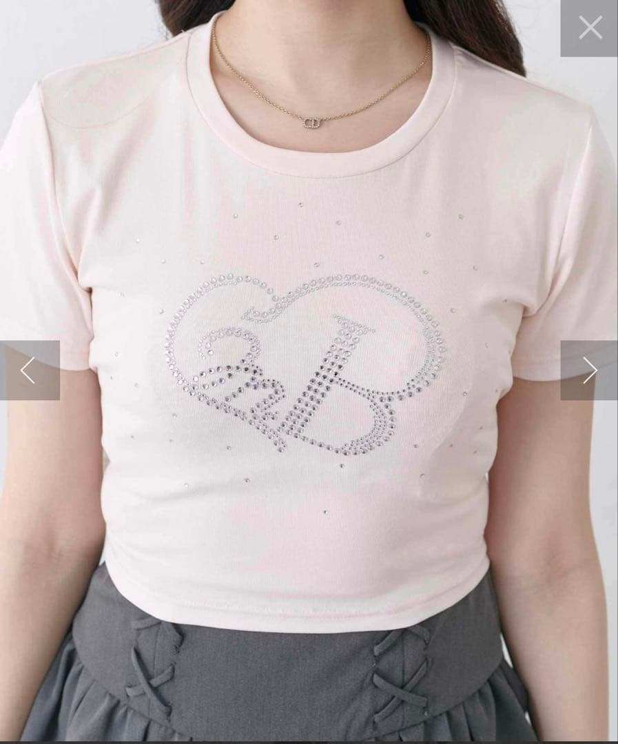 BelleCharmeBackRibbonGlitterLogoTee ホビ垢 — image 3