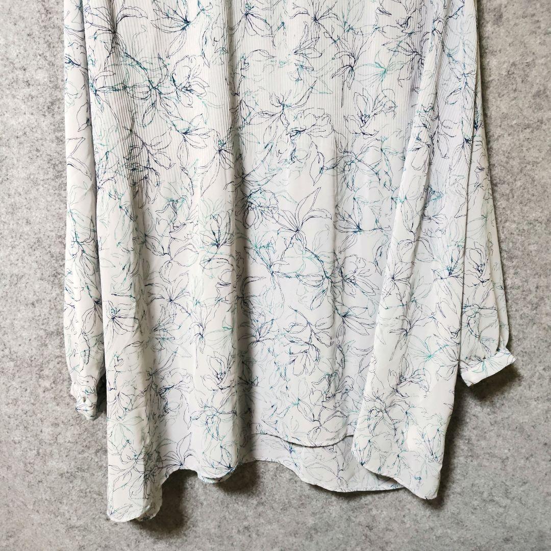 eur3花柄リラックスフィット長袖シャツ — image 3