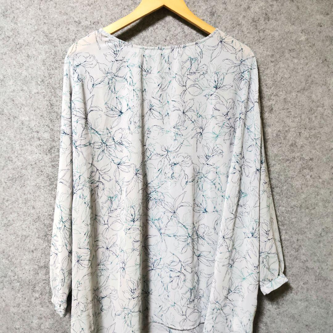 eur3花柄リラックスフィット長袖シャツ — image 4