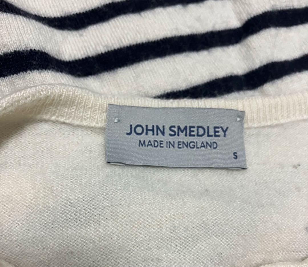 JOHN SMEDLEYジョンスメドレーのボーダーニットセーター　Sサイズ — image 3