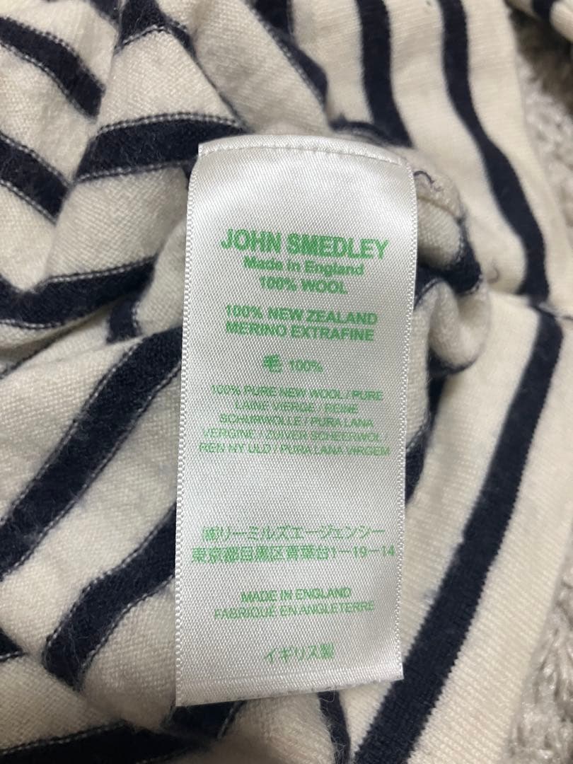 JOHN SMEDLEYジョンスメドレーのボーダーニットセーター　Sサイズ — image 4