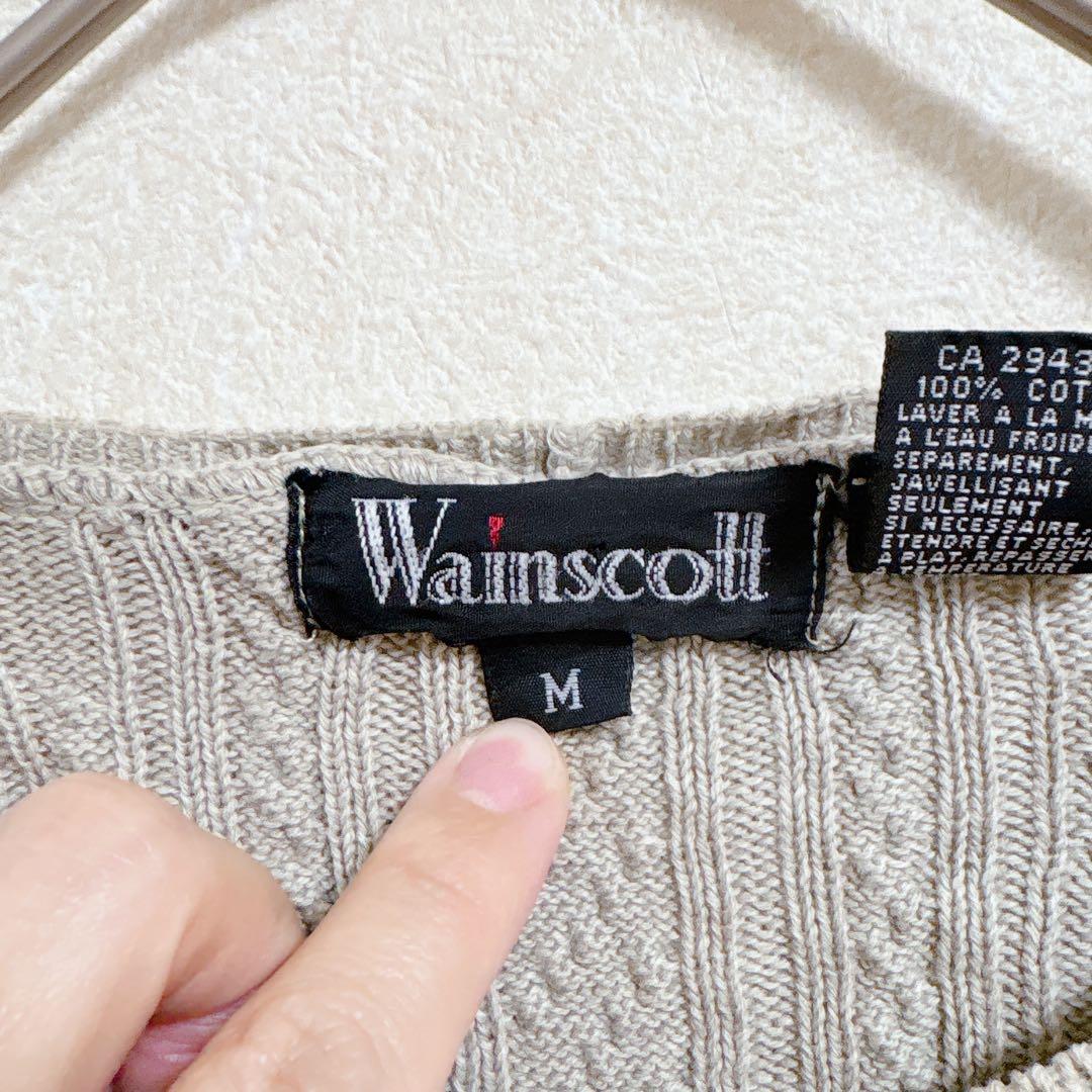 Wainscott ケーブルニット セーター 長袖 コットン ベージュ【M】 — image 3