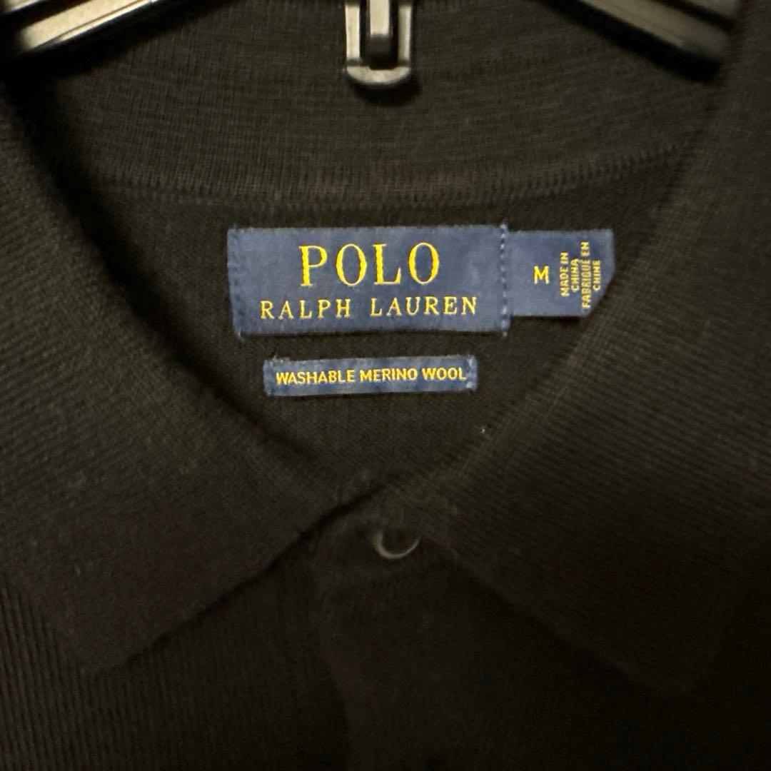 【美品】ポロラルフローレン　長袖ニットシャツ — image 3