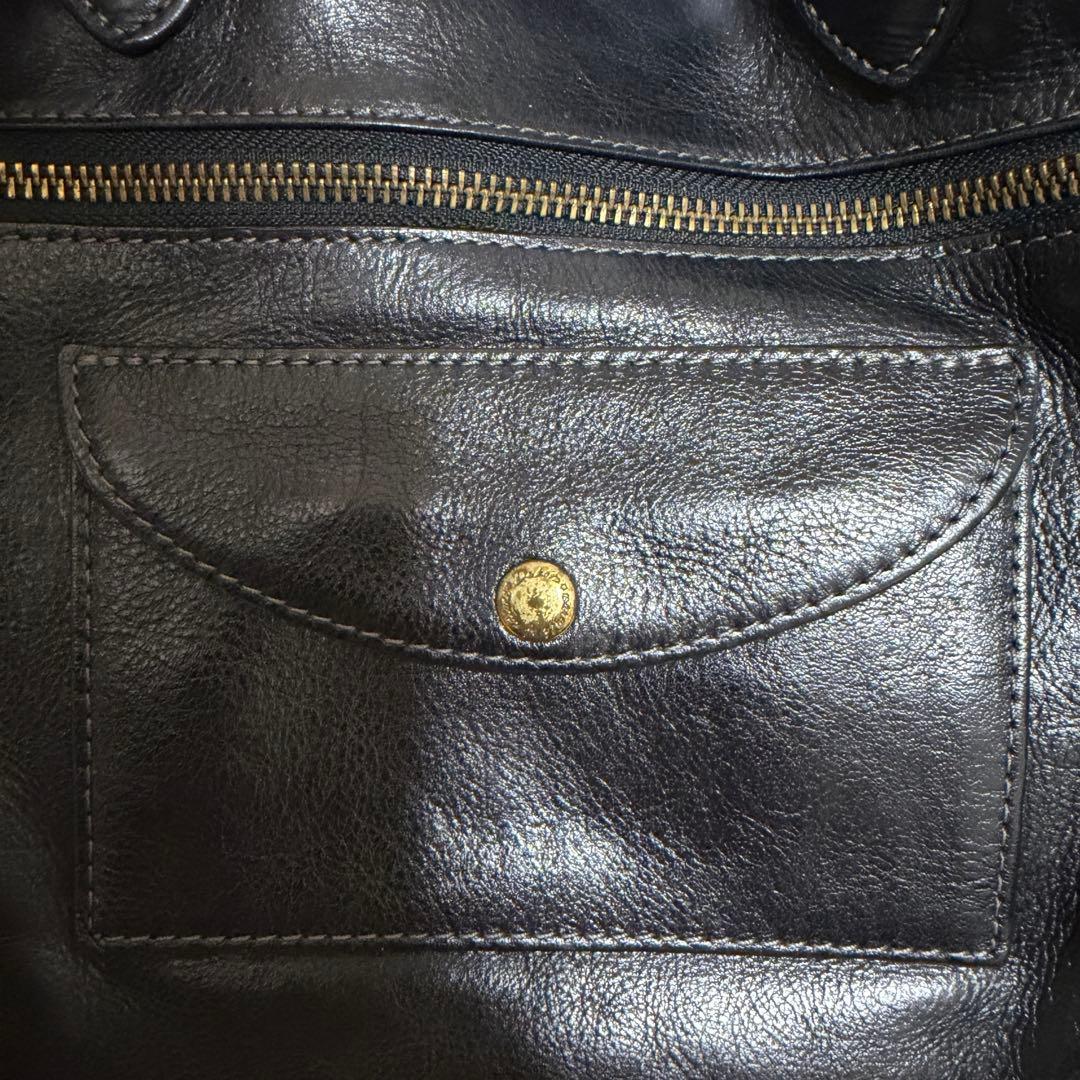 Dakota 2WAY 本革 レザー ショルダーバッグ BLACK ダコタ — image 4