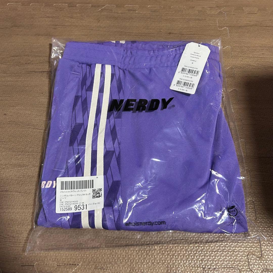 未使用　NERDY ノルディ　トラック　パンツ　ジャージ　パープル　Y2K 韓国 — image 2