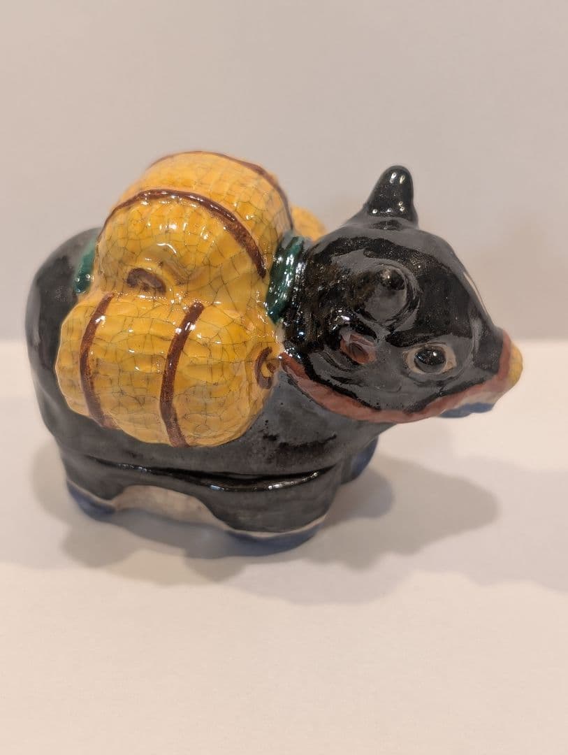 【値下げ‼️】牛の香合 陶器製 — image 3