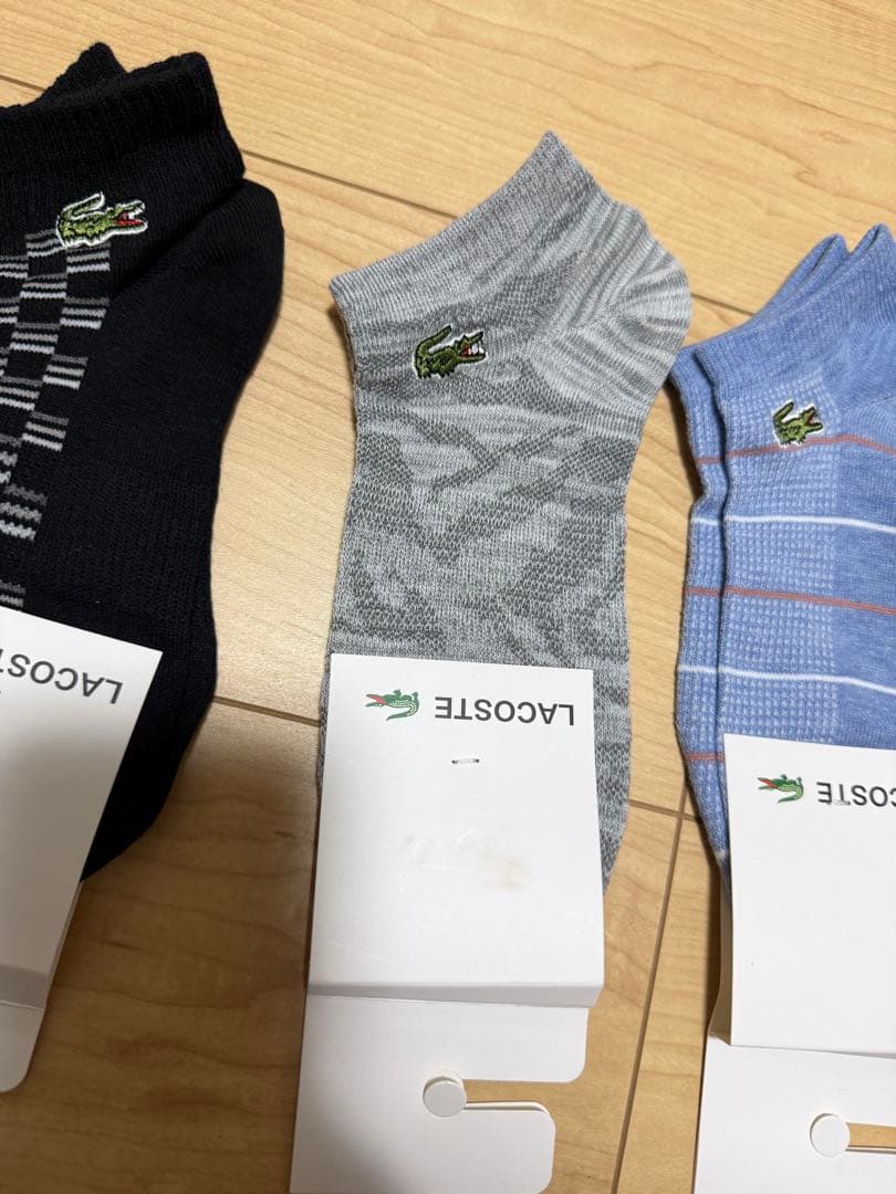 LACOSTE アンクルソックス 4足セット 22~24cm 特価品 残り1点 — image 4