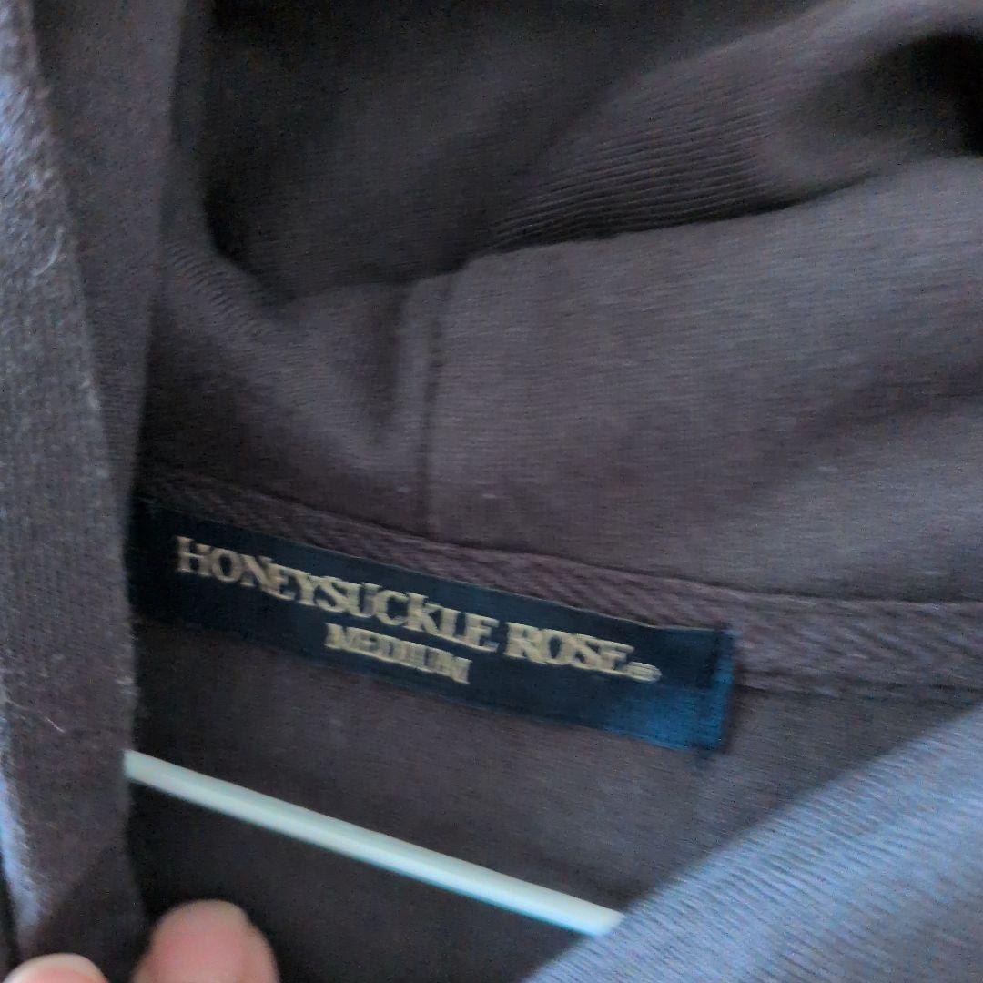HONEYSUCKLE ROSE NYロゴ パーカー ダークブラウン M — image 3
