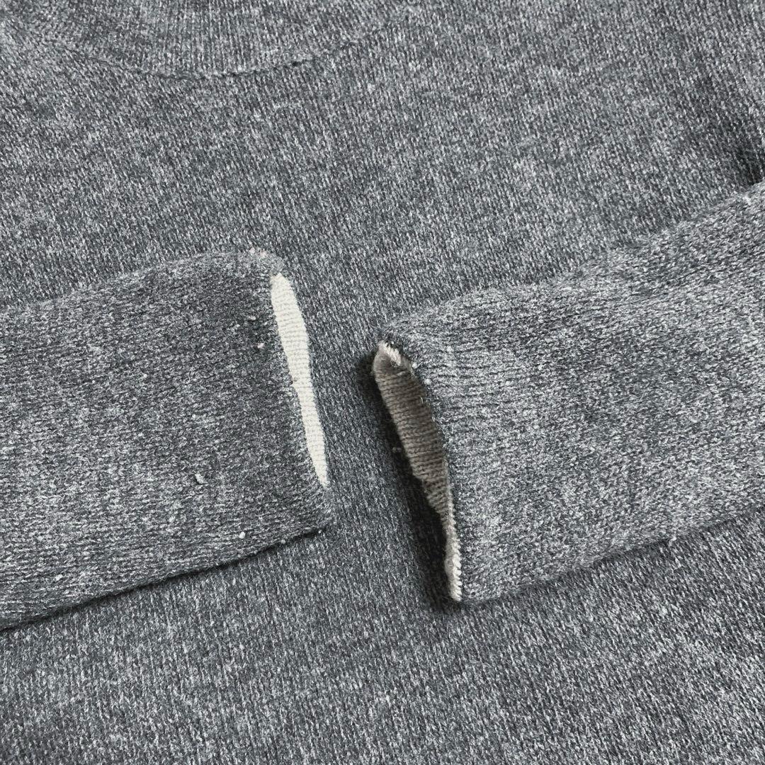 リバーシブルニット タートルネック L ベージュ×ダークグレー — image 4