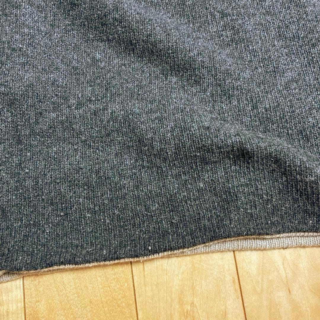 リバーシブルニット タートルネック L ベージュ×ダークグレー — image 5