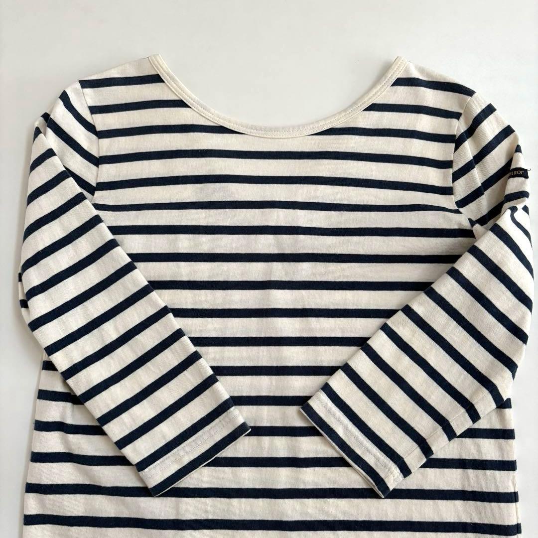 【Leminor】ルミノア ボーダーカットソー バックVネック 7分袖Tシャツ — image 5