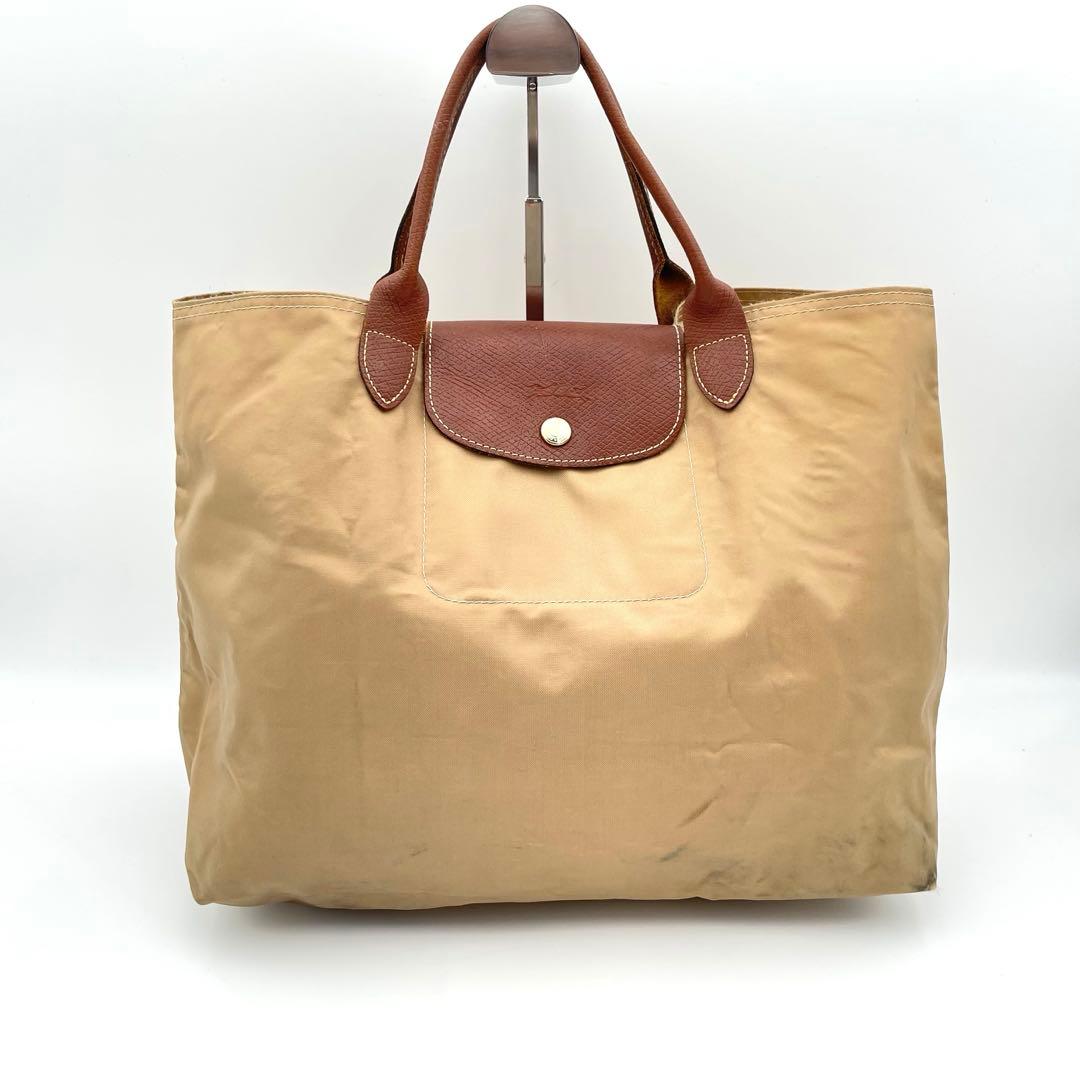 LONGCHAMP ロンシャン ルプリアージュ トートバッグ レザー ブラウン — image 2
