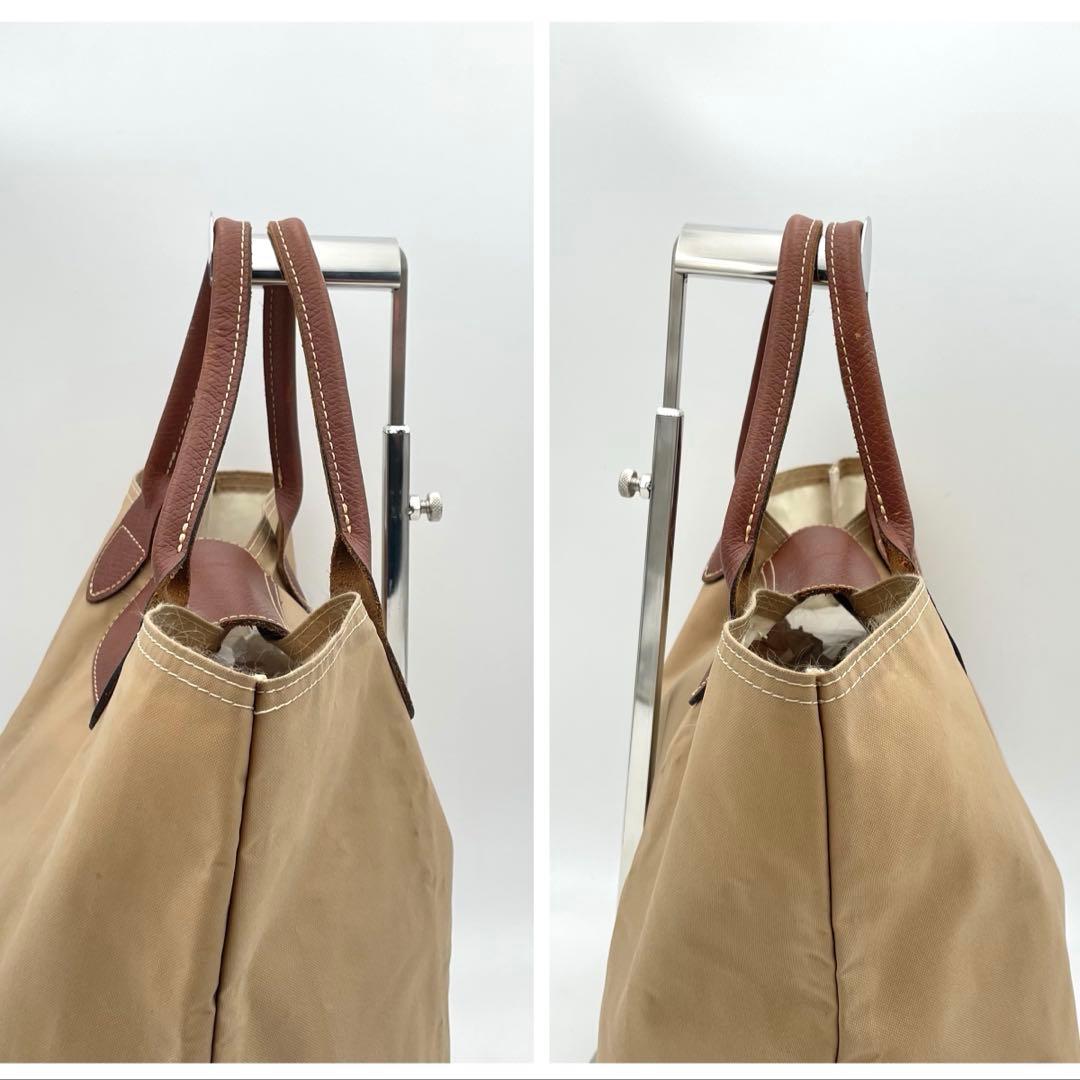 LONGCHAMP ロンシャン ルプリアージュ トートバッグ レザー ブラウン — image 4