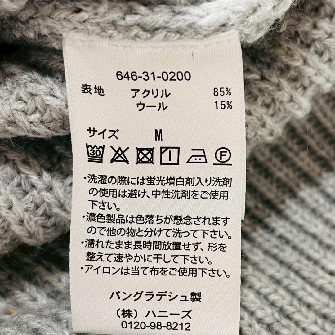 CINEMA CLUB タートルネック セーター グレー 長袖 3790 — image 5