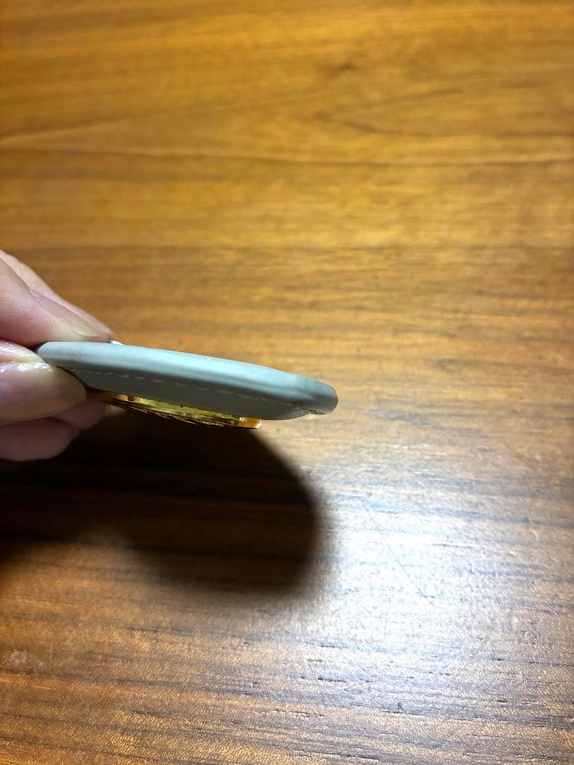 PORSCHE クレスト レザー キーホルダー グレー — image 3
