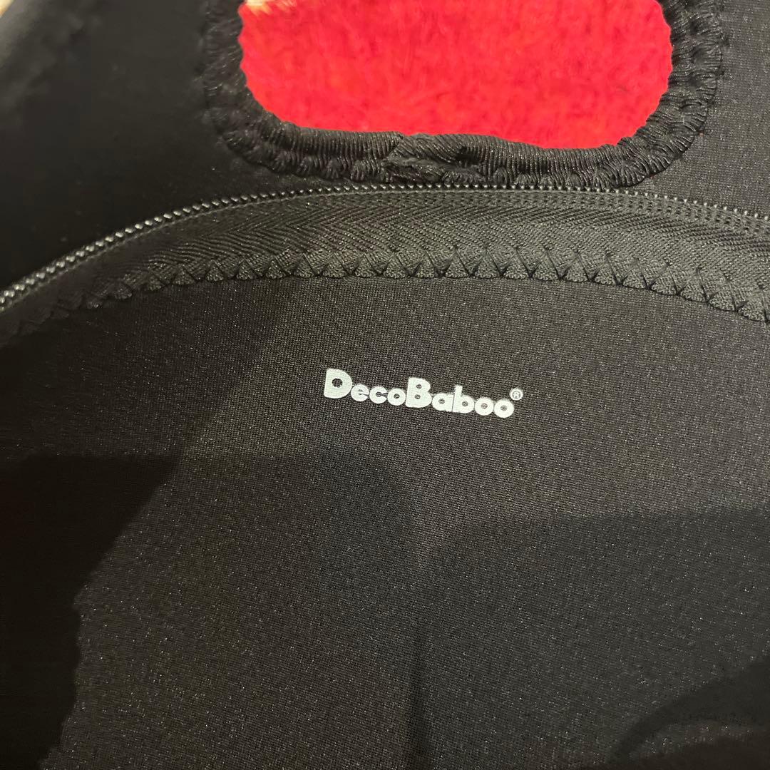 DecoBaboo 黒 ハンドバッグ スマイル　花 — image 3
