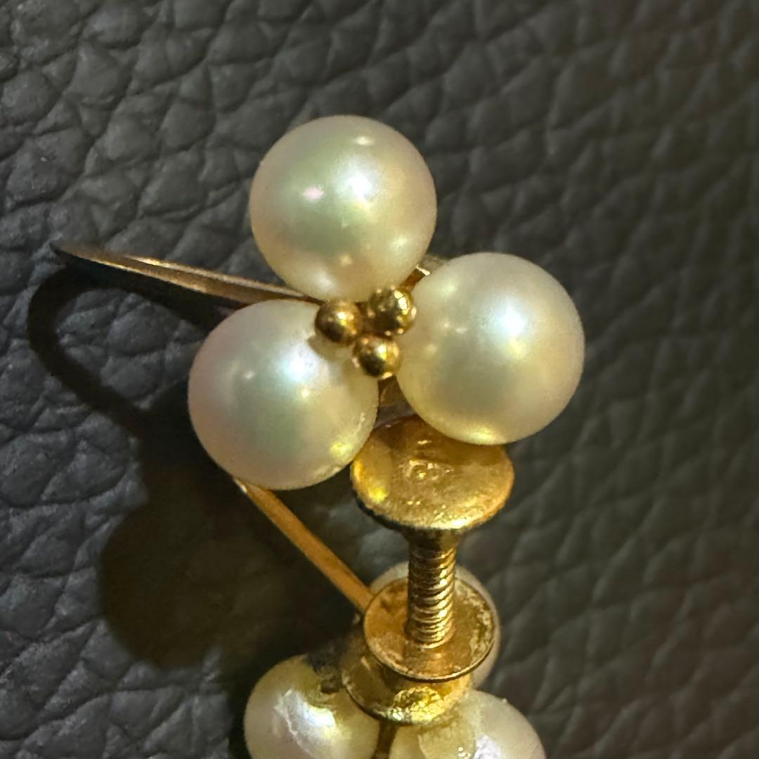 本物保証‼︎　Ｋ18金 天然パールイヤリング　両耳 — image 4