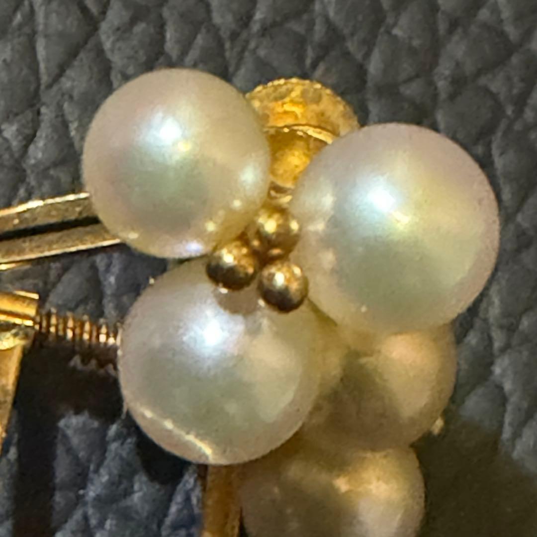 本物保証‼︎　Ｋ18金 天然パールイヤリング　両耳 — image 5