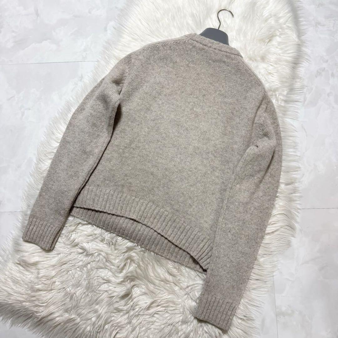 美品 ランウェイ プラダ ファー切替 ニット セーター グレーPRADA 46 — image 5