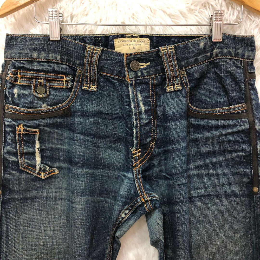 ★タバニティソージーンズ★ブーツカット デニム 【M】 ウォッシュ加工 — image 5