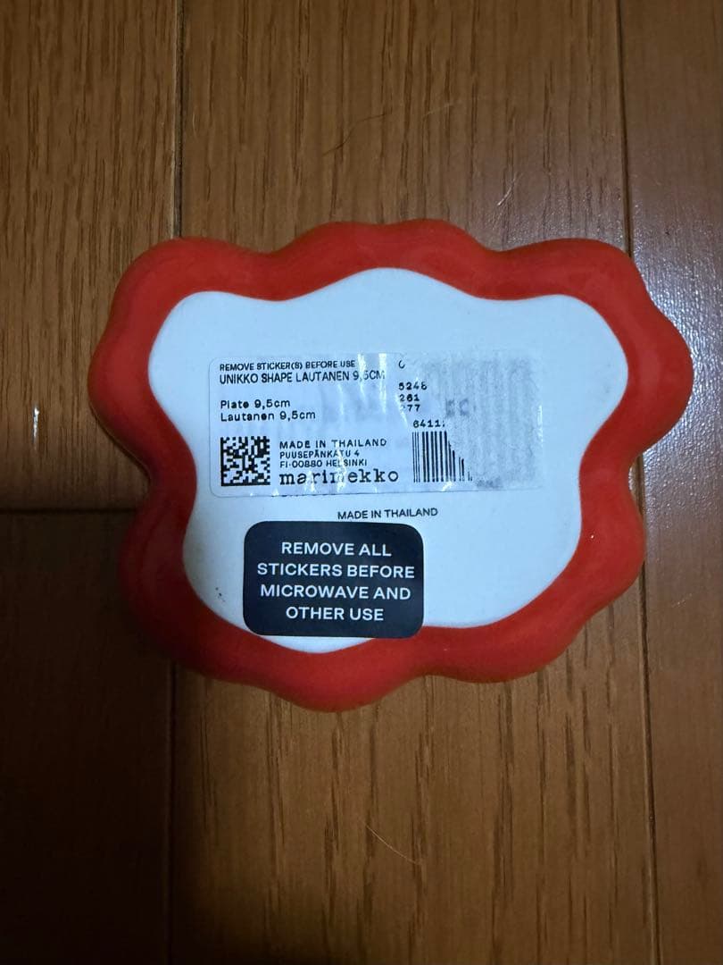 marimekko UNIKKO プレート 9.5cm レッド — image 2