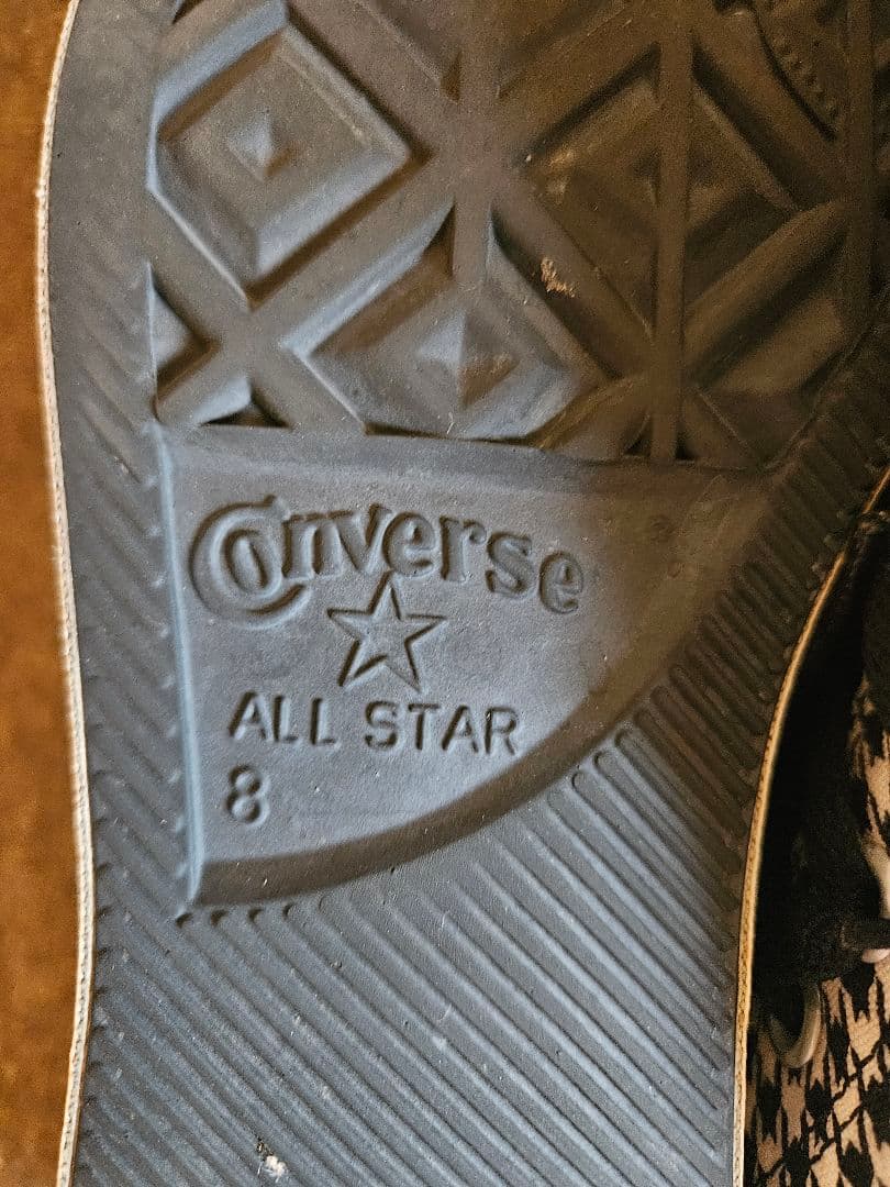 激レア！コンバース オールスター 千鳥格子 ローカット US8 美品 — image 4