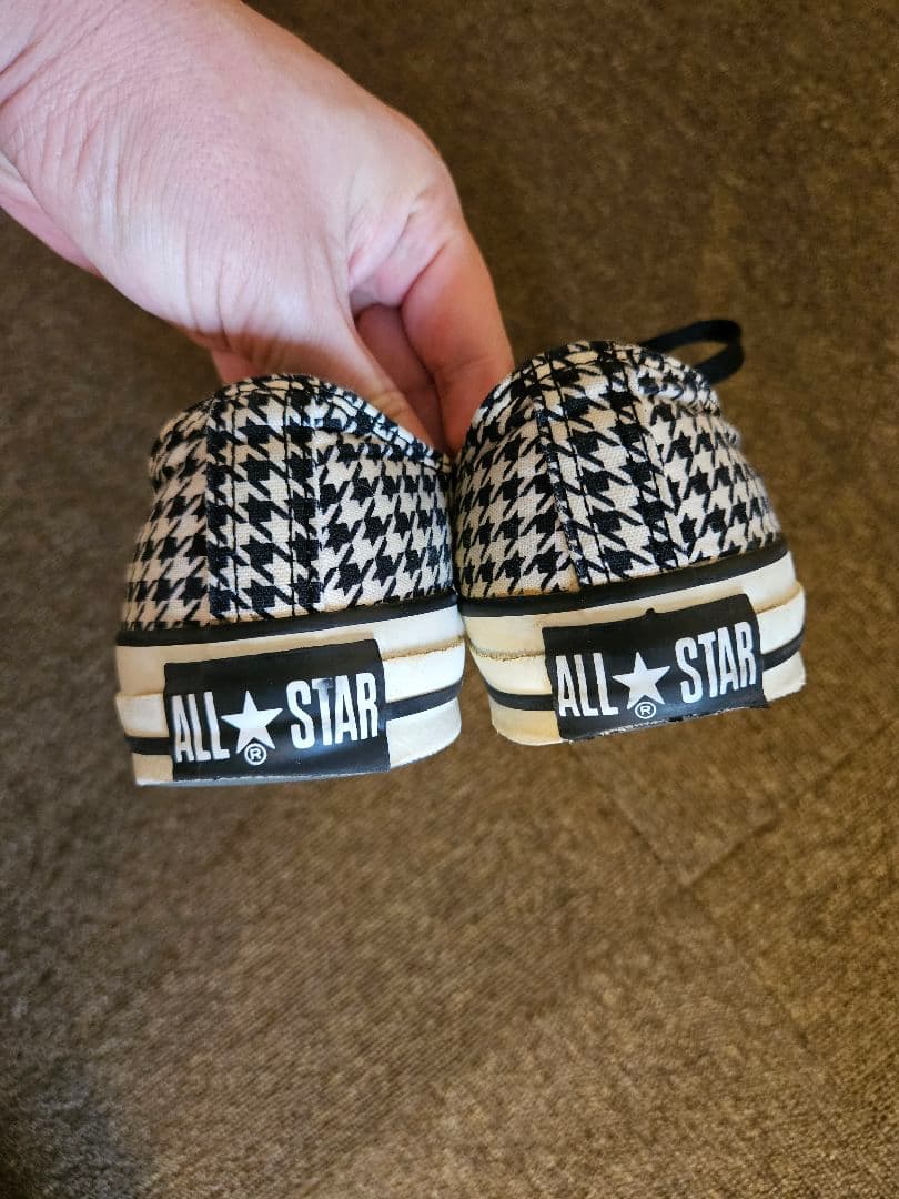 激レア！コンバース オールスター 千鳥格子 ローカット US8 美品 — image 5