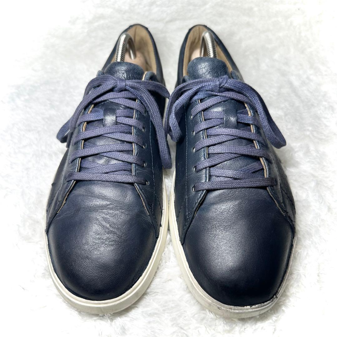超美品■COLE HAAN【25】ゼログランド ネイビーレザースニーカー — image 2