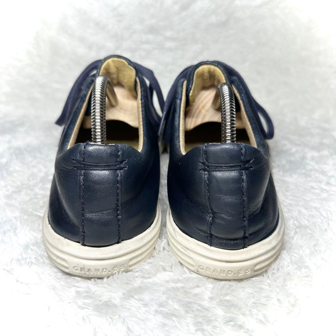 超美品■COLE HAAN【25】ゼログランド ネイビーレザースニーカー — image 4